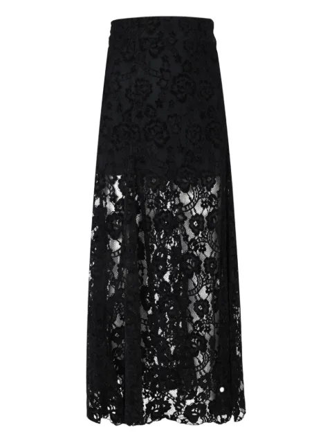 ALOHAS lace-panel maxi skirt