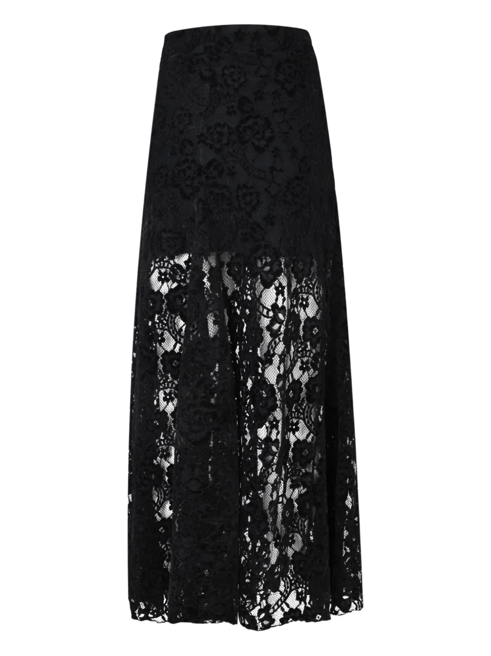 ALOHAS lace-panel maxi skirt - Zwart