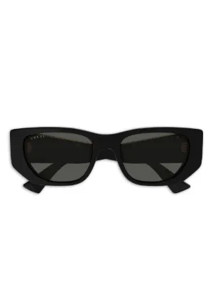 Gucci Eyewear キャットアイ サングラス | ブラック | FARFETCH JP