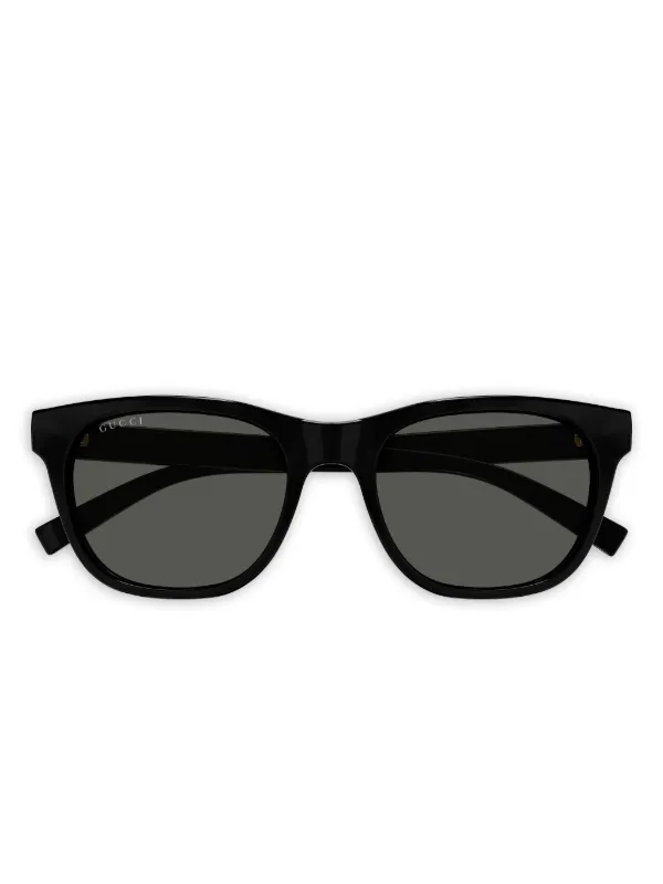 Gucci Eyewear ウェブストライプ サングラス | ブラック | FARFETCH JP
