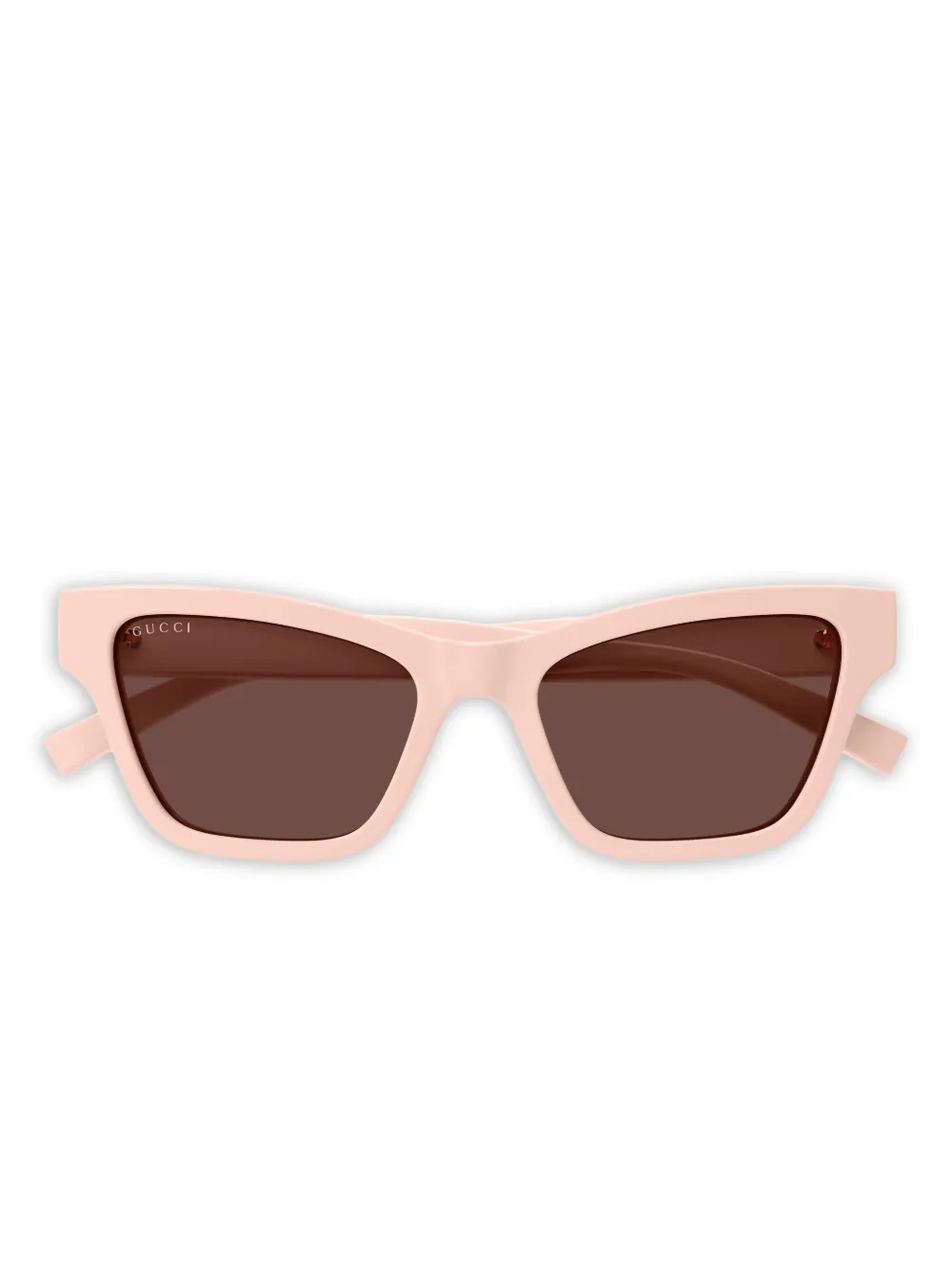 Gucci Eyewear geometric stripe sunglasses - Rosa