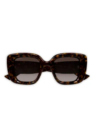 Gucci Eyewear オーバーサイズフレーム サングラス | ブラウン