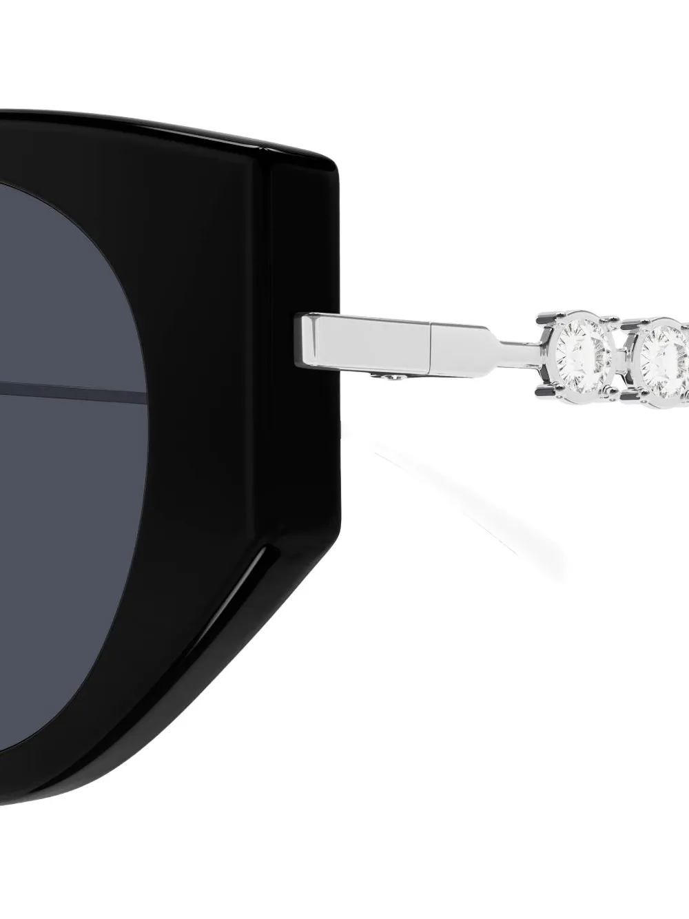 Gucci Eyewear Low Nose Bridge Fit Sunglasses In Black