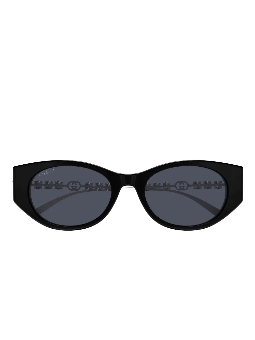 Gucci Eyewear Low Nose Bridge Fit Sunglasses In Black