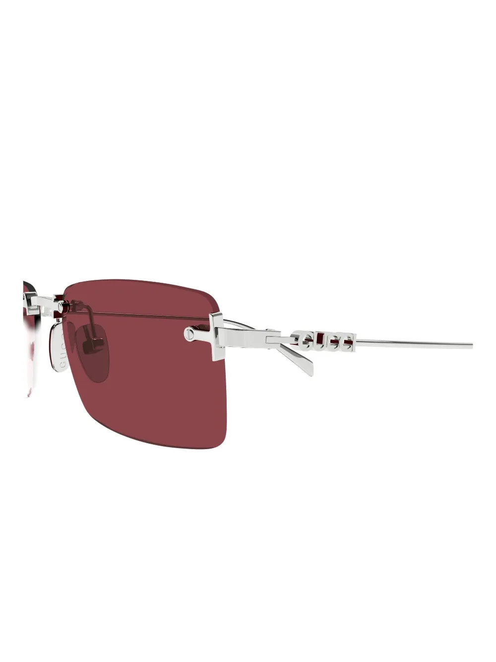 Gucci Logo Rectangle Sunglasses In Multi