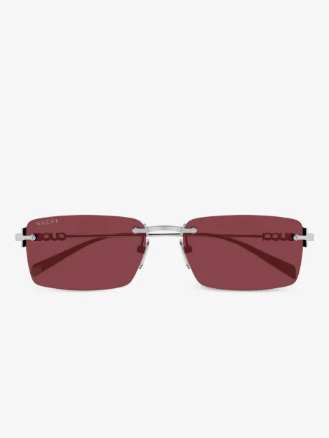 Gucci Eyewear rimless rectangle-frame sunglasses