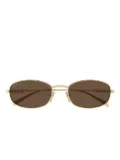 Gucci Eyewear GG1940S logo oval-frame sunglasses - Gold