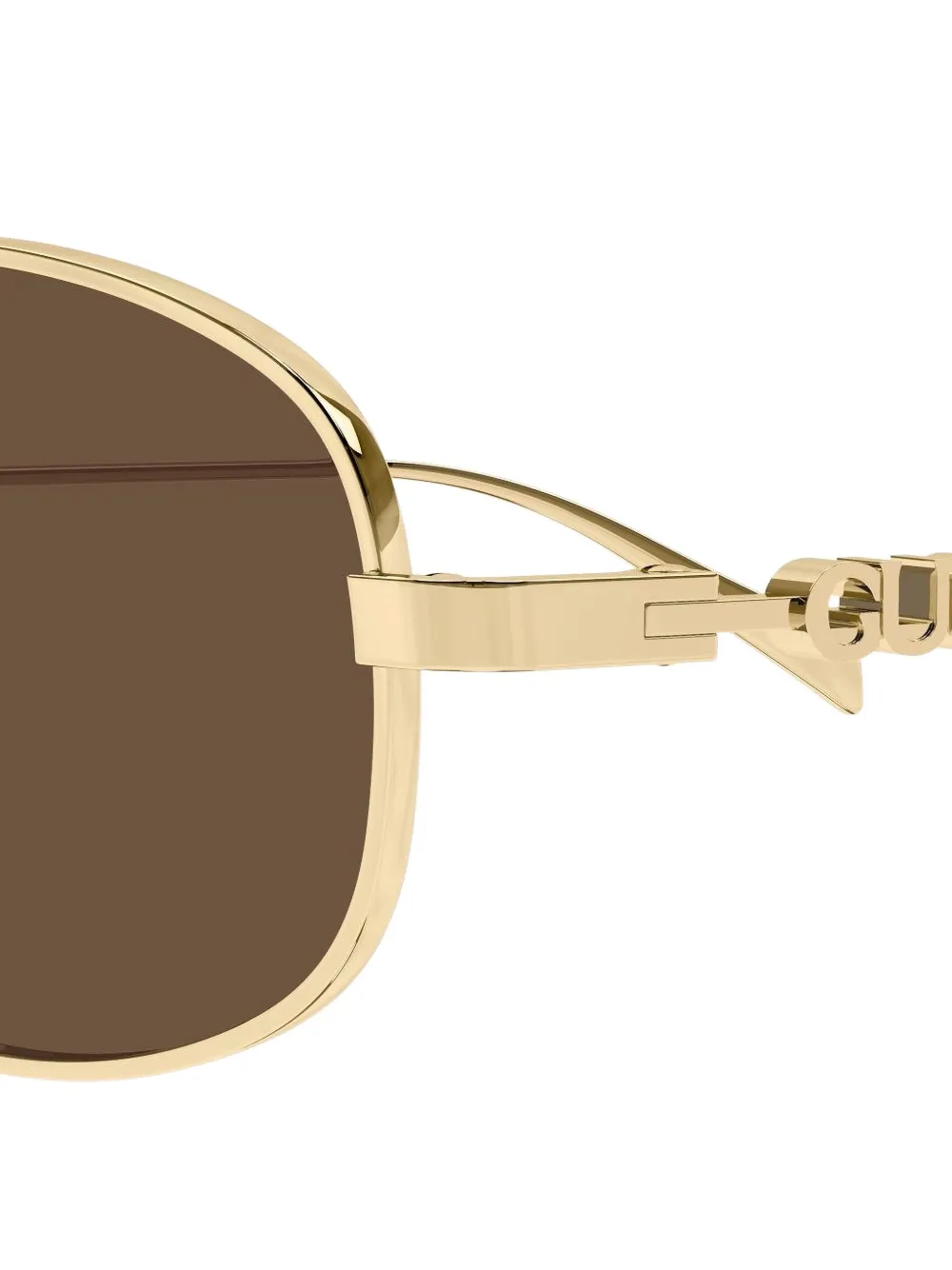 Gucci Eyewear GG1940S zonnebril met ovalen montuur en logo Goud