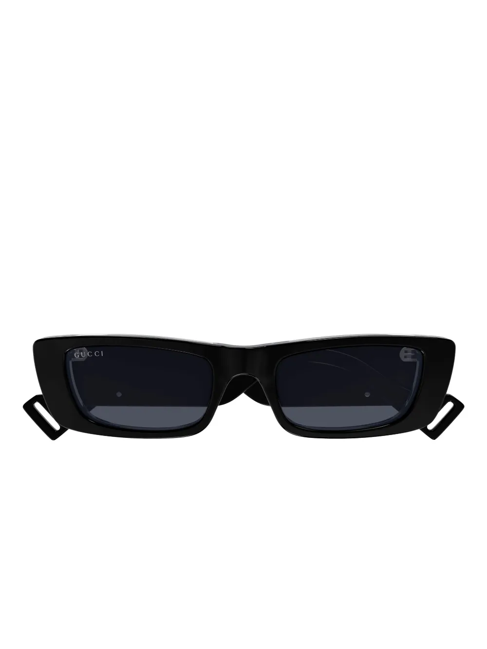 Gucci Eyewear rectangle logo sunglasses - Nero