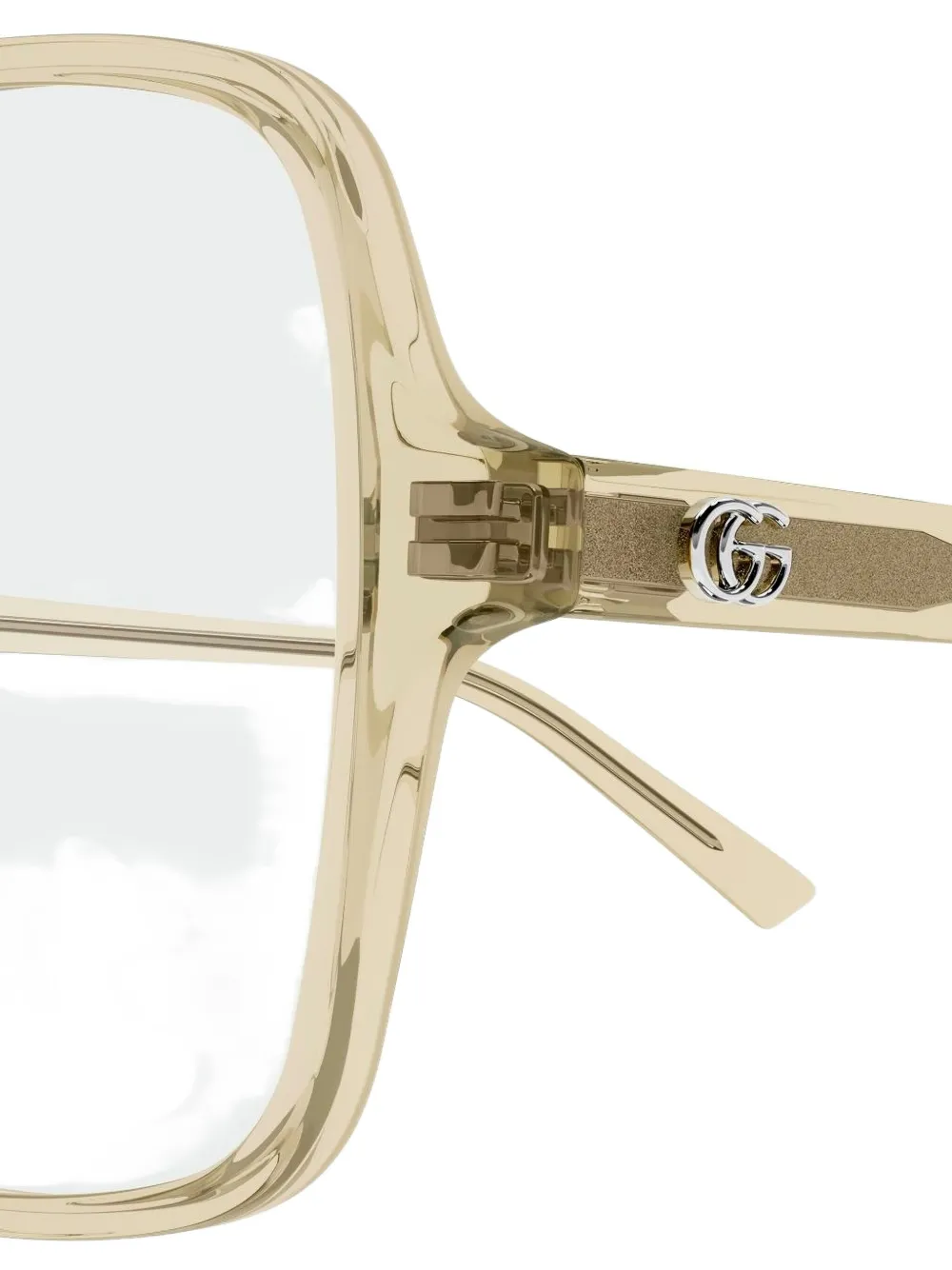 Gucci Square-frame Glasses In Brown