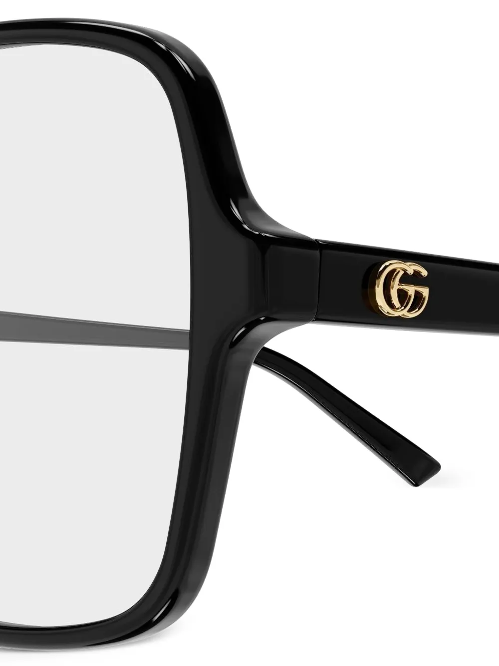 Gucci Eyewear Bril met logodetail Zwart