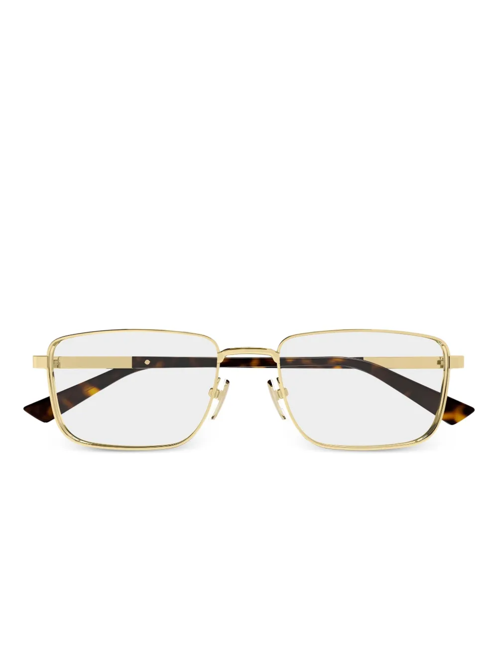 Gucci Eyewear rectangle-frame glasses | Gold | Image 1