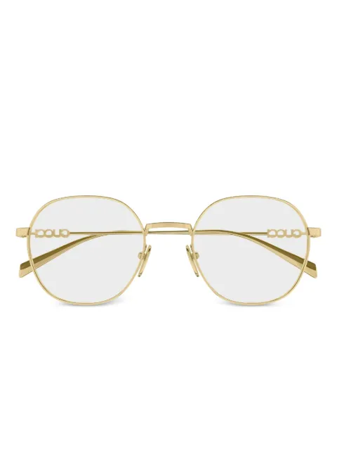 Gucci Eyewear lentes con armazón redonda y logo