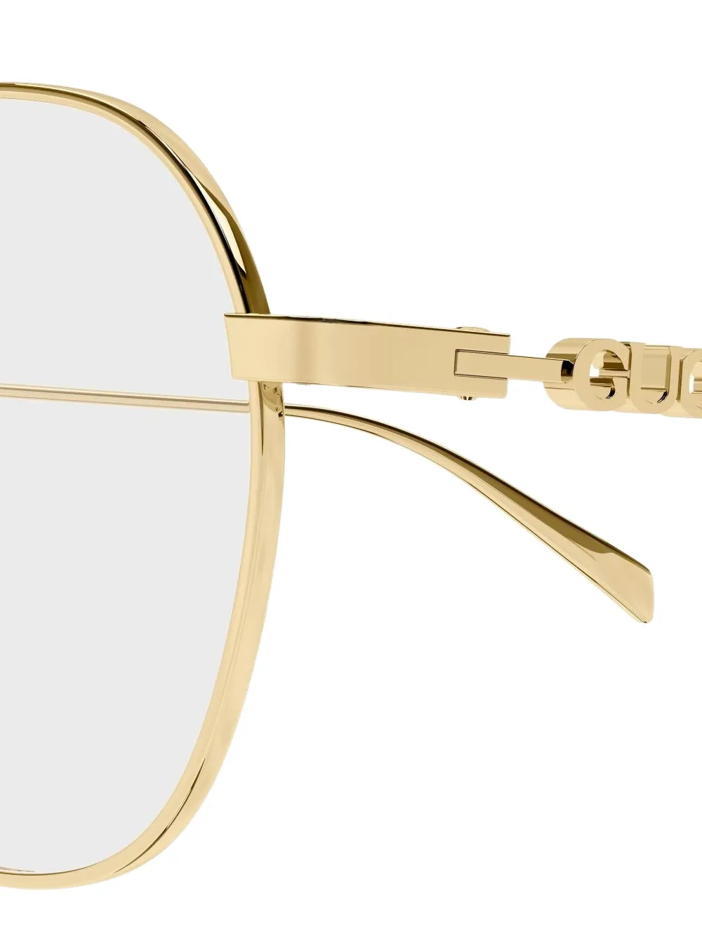 Gucci Eyewear Bril met rond montuur Goud