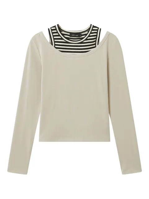 tout a coup striped layered T-shirt