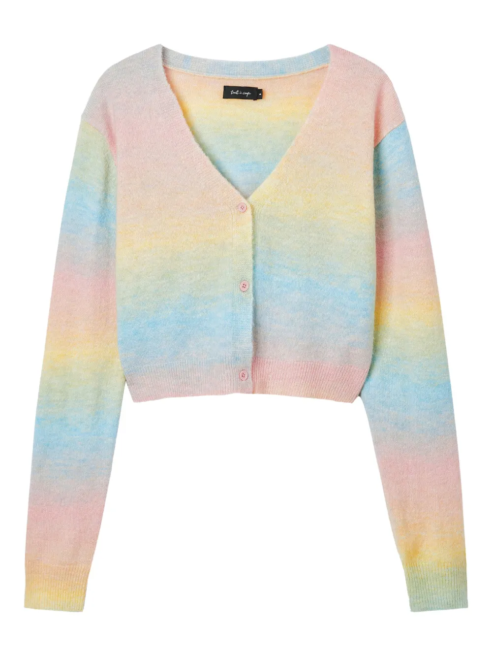 Tout A Coup Gradient-effect Cardigan In Multi