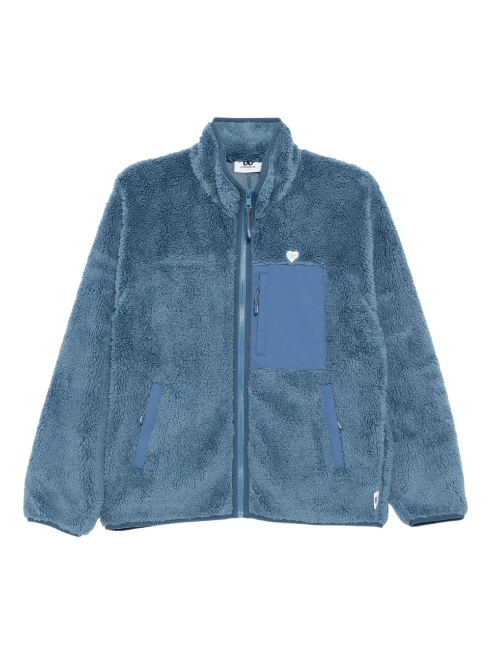 CHOCOOLATE veste en polaire à patch logo | bleu | Image 1