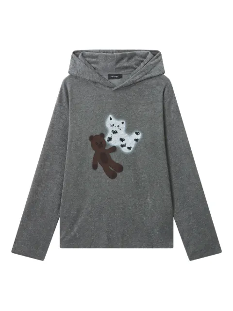 tout a coup graphic-print hoodie