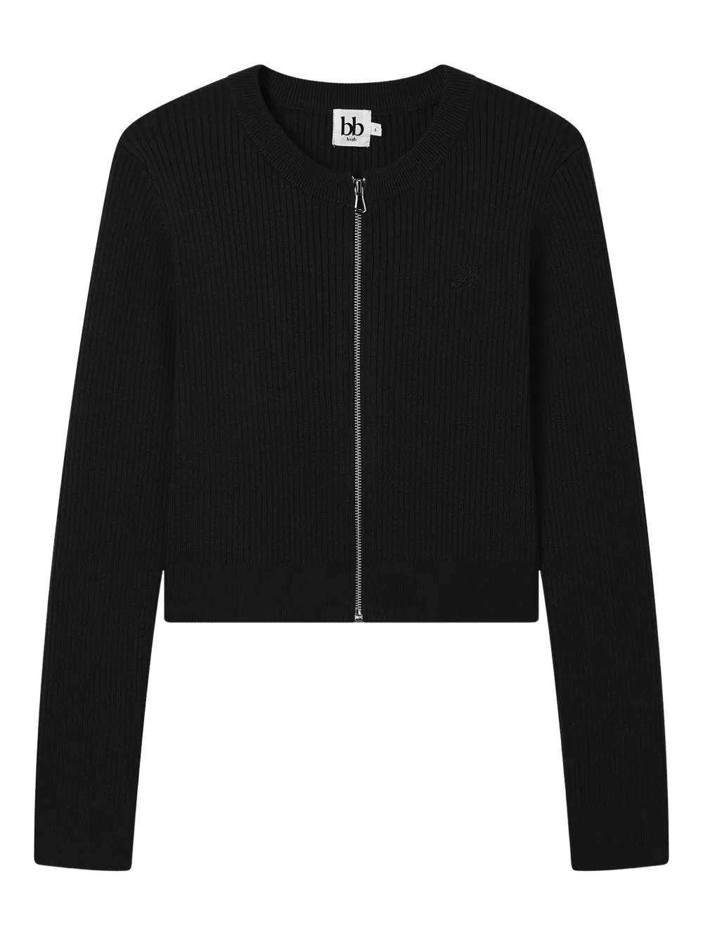 B+ab Ribbed-knit Cardigan In Black