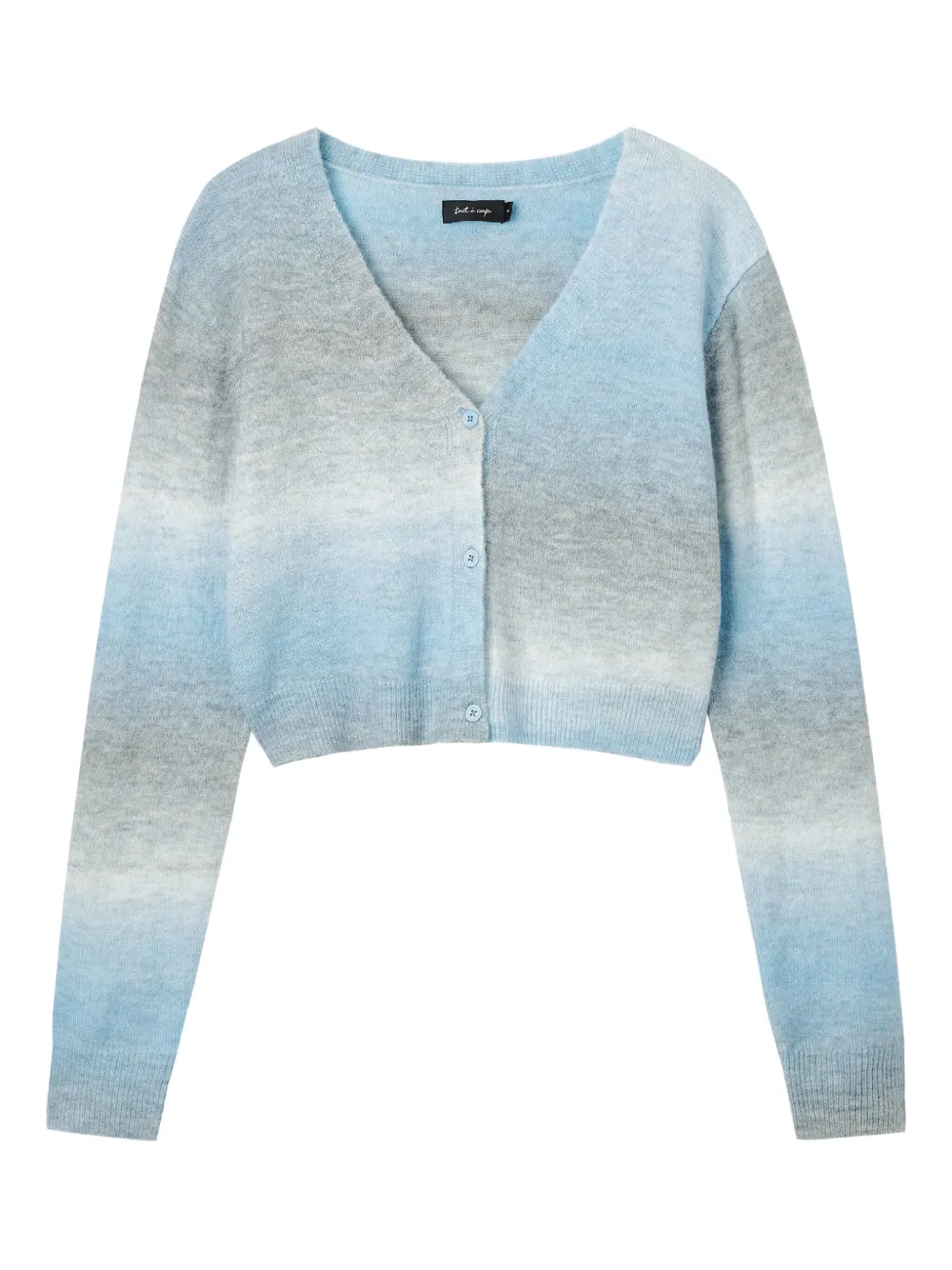 Tout A Coup Gradient-effect Cardigan In Blue