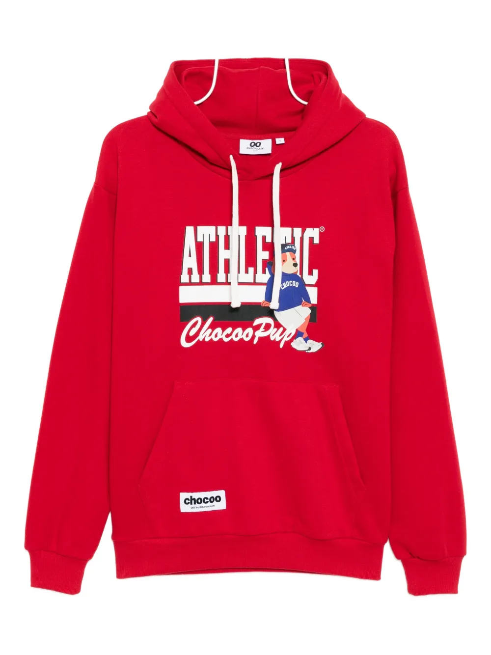 CHOCOOLATE chocoo-pup hoodie | Red | Image 1
