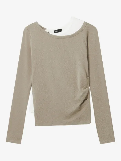 tout a coup t-shirt superposé à manches longues