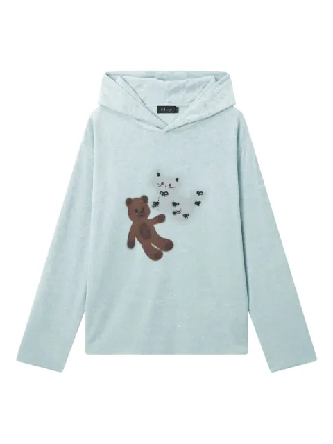 tout a coup hoodie à imprimé graphique