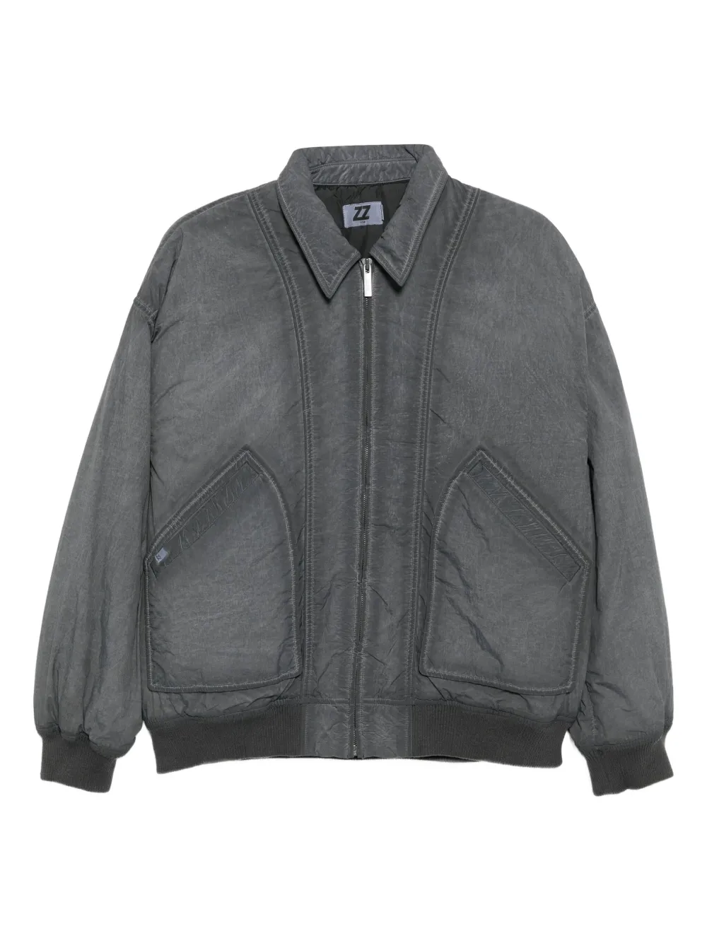 izzue zip-up puffer jacket | Grey | Image 1
