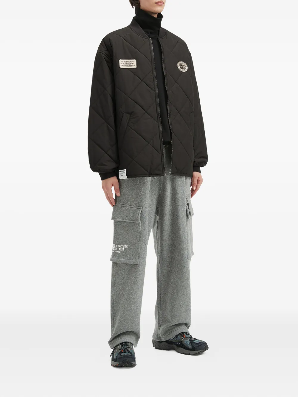 FINGERCROXX quilted patch-details jacket | Bomber Jackets | Image 2