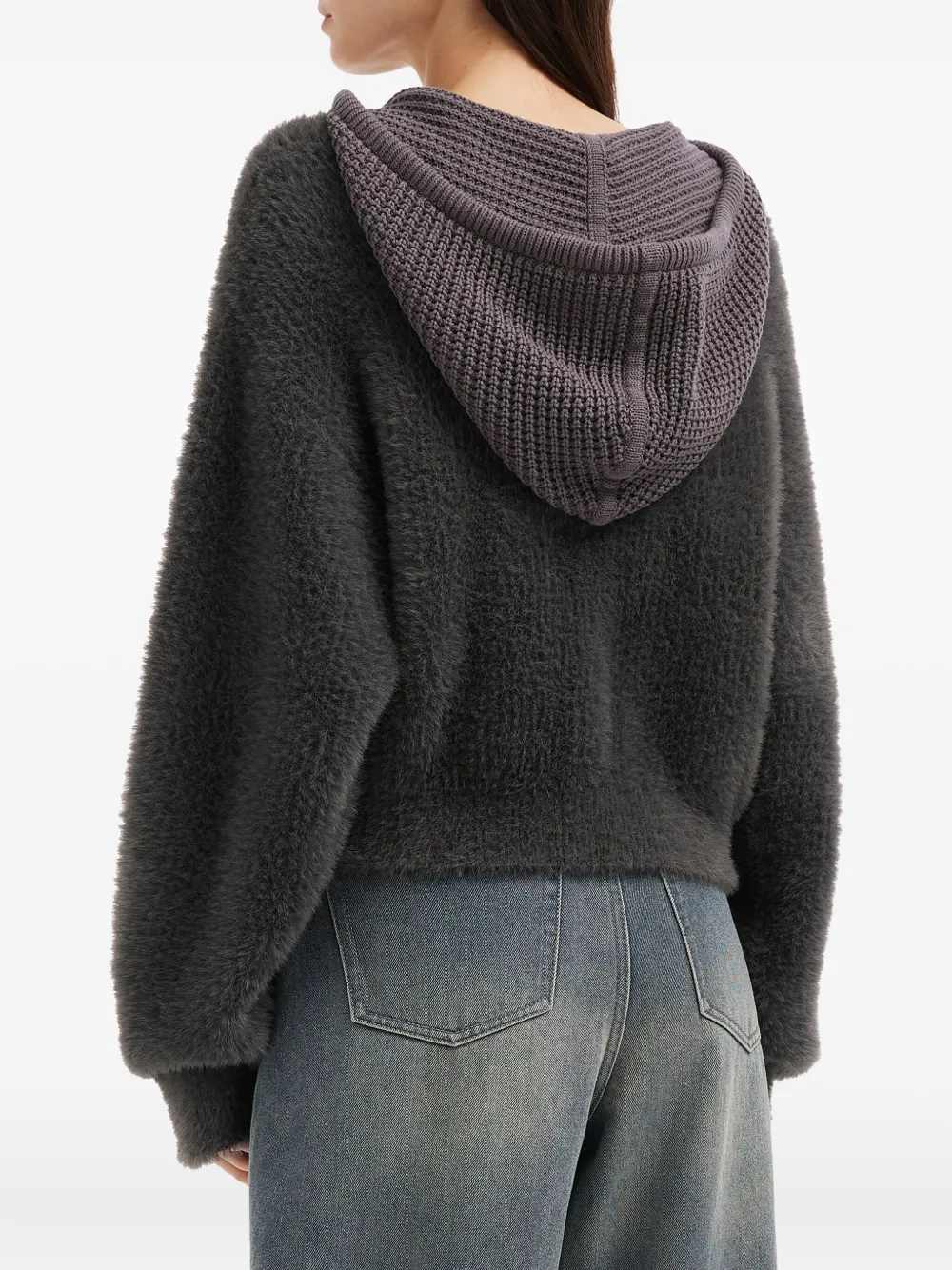 Tout A Coup Zip-up Hoodie In Gray