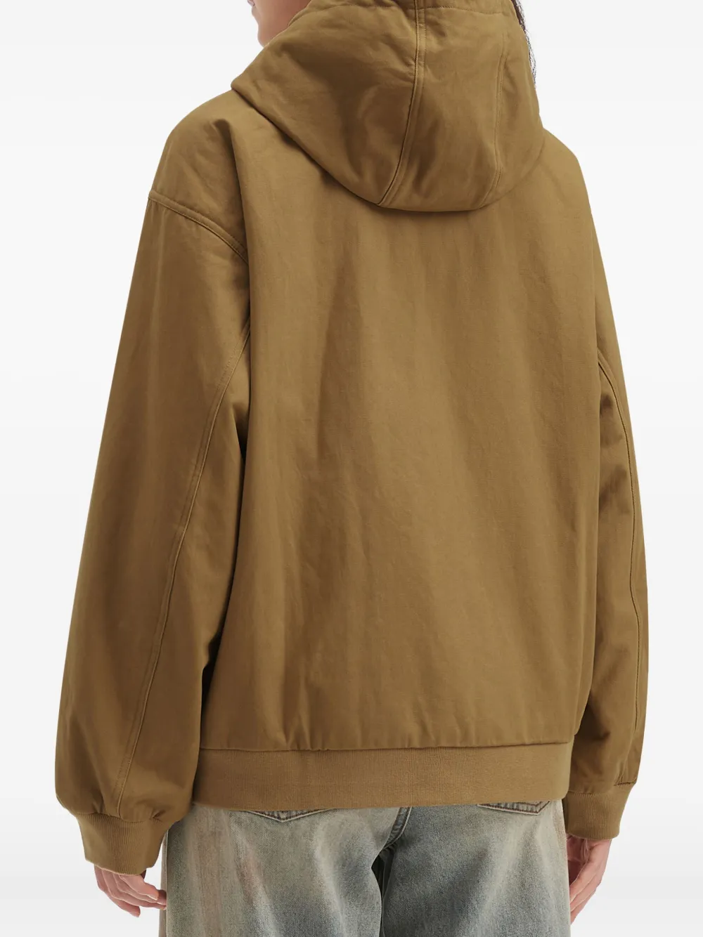 Tout A Coup Hooded Jacket In Brown