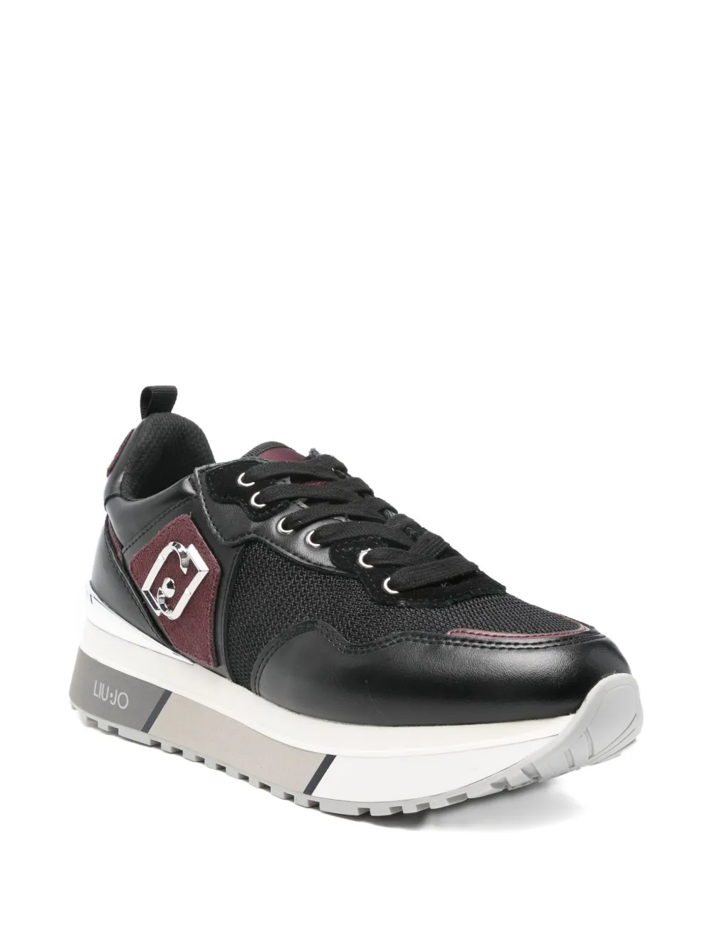 LIU JO logo-plaque sneakers - Zwart