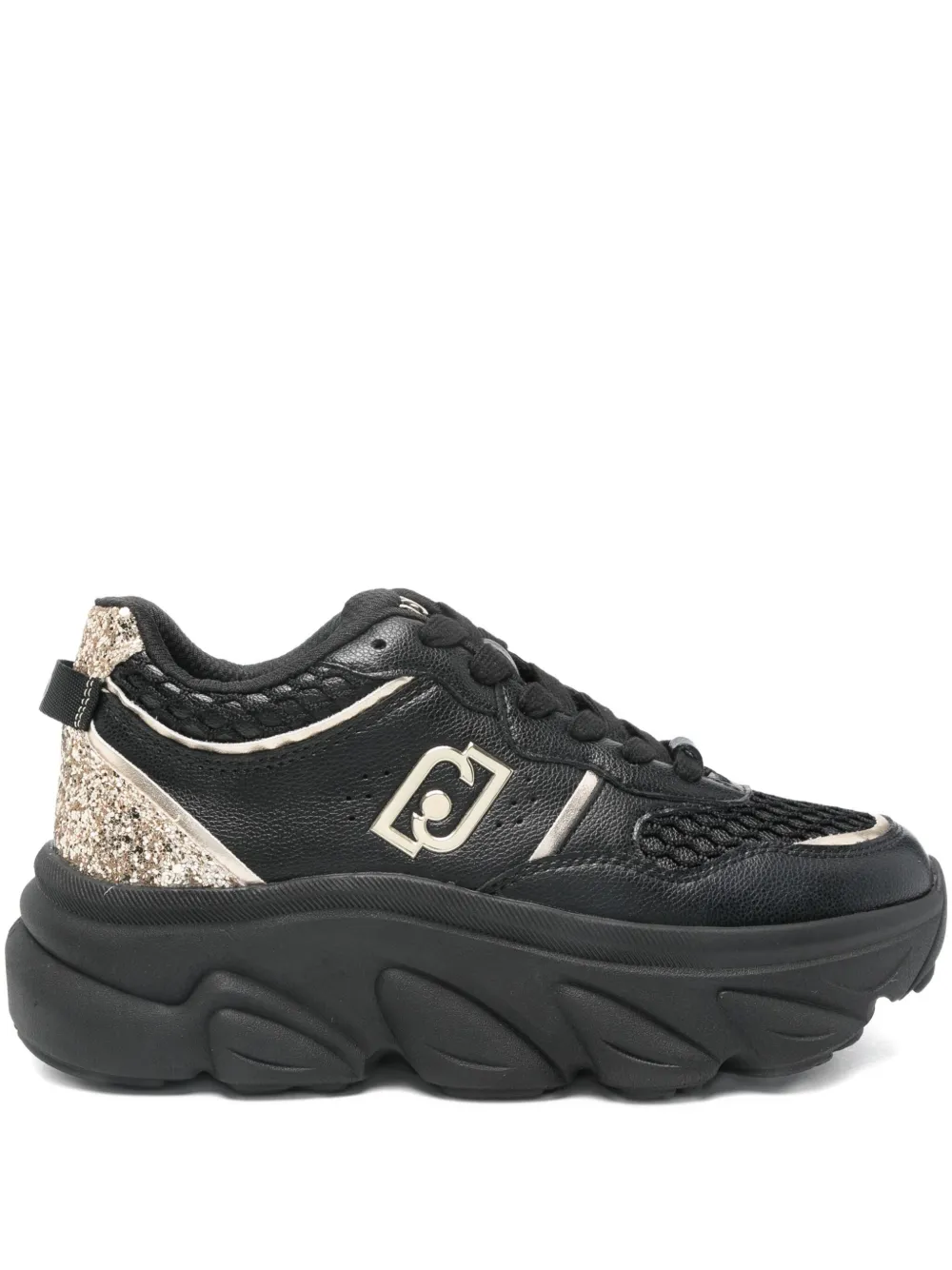 Liu •jo Logo-plaque Sneakers In Black