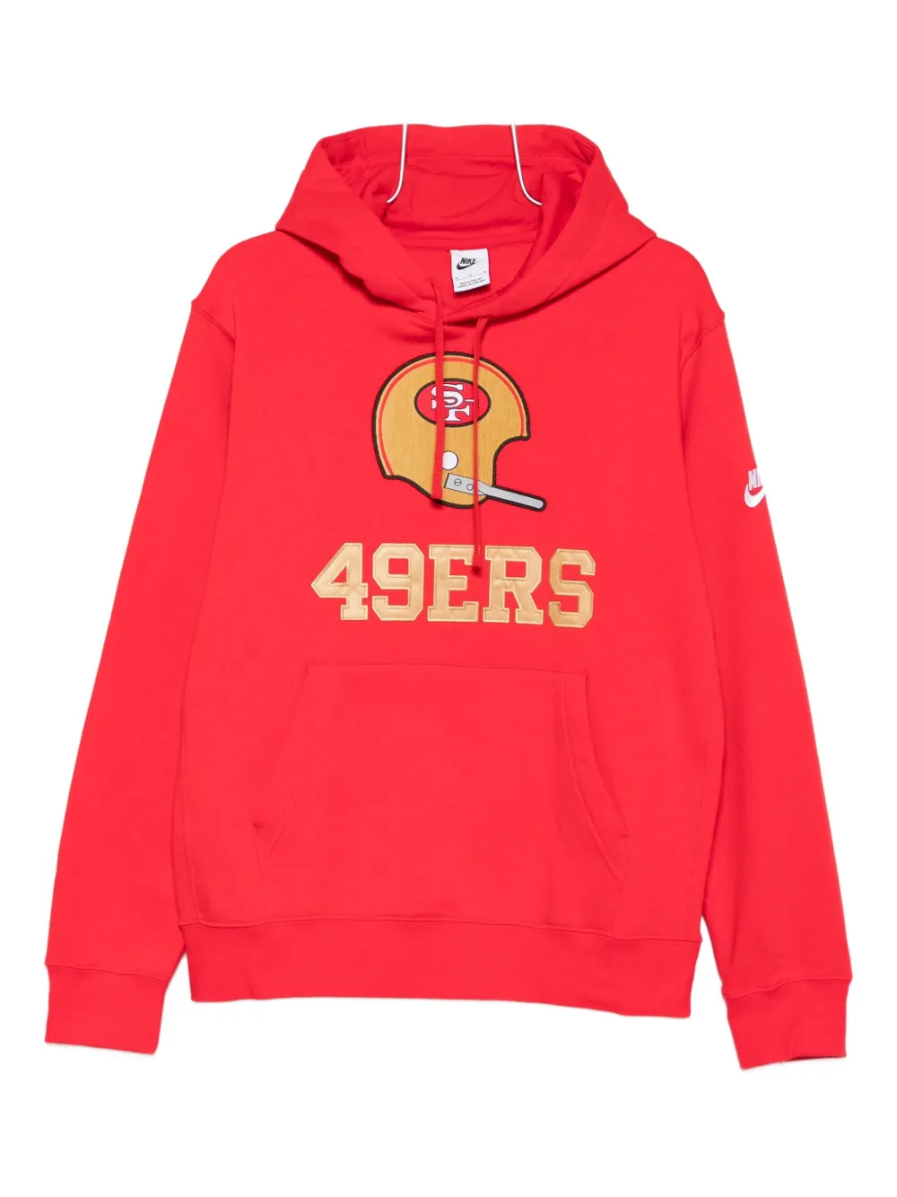 Nike x NFL San Francisco 49ers logo-appliqué hoodie - Rosso