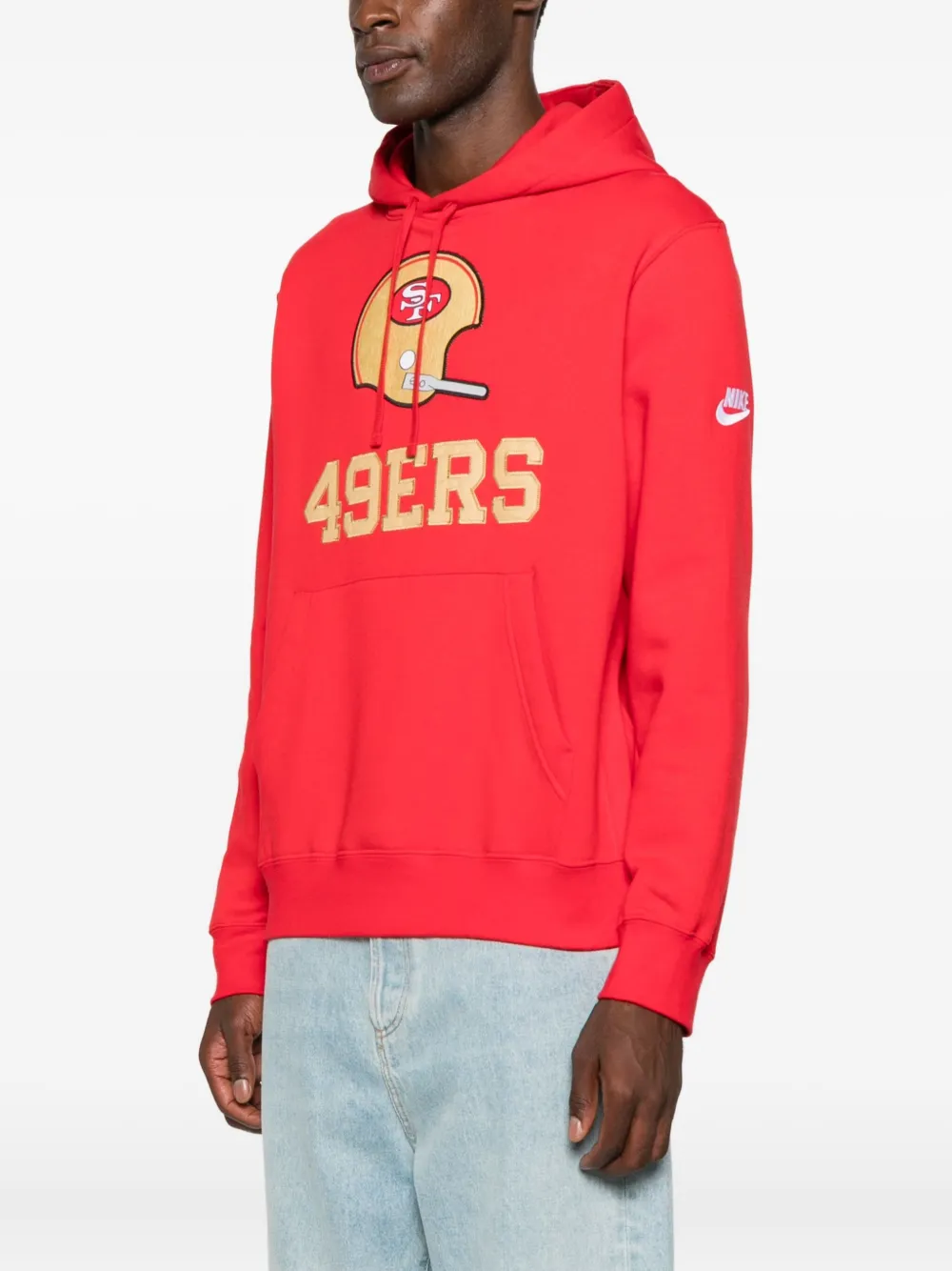 Nike x NFL San Francisco 49ers hoodie met logo-applicatie Rood