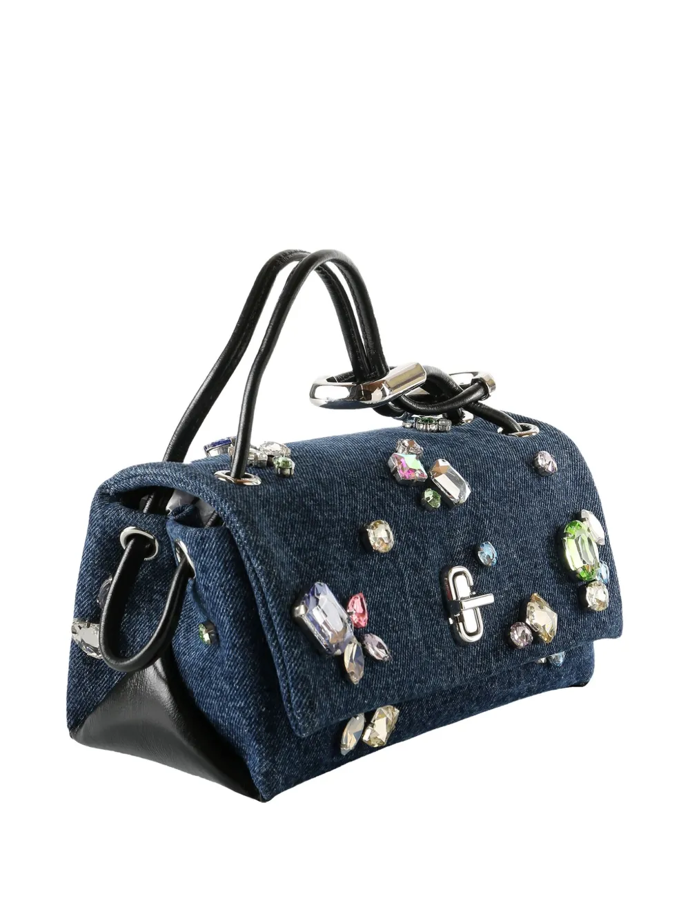 Marc Jacobs embellished top handle tote bag - Blauw