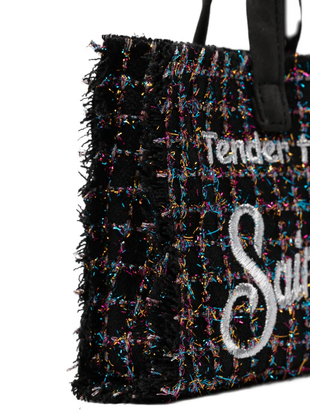 Mc2 Saint Barth Phone Tote Bag In Black
