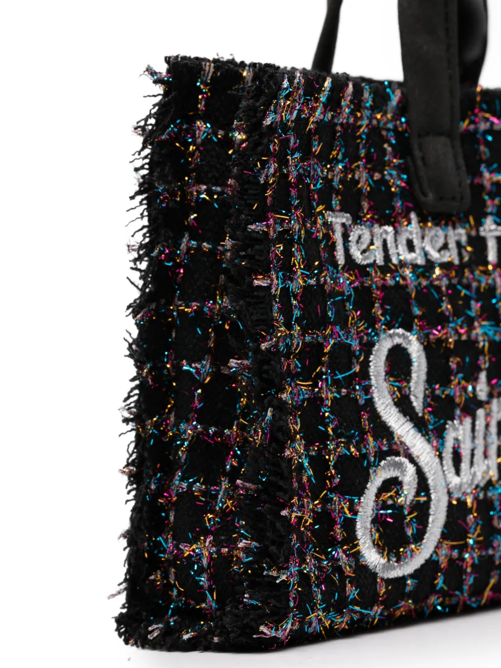 MC2 Saint Barth Kids Phone shopper Zwart