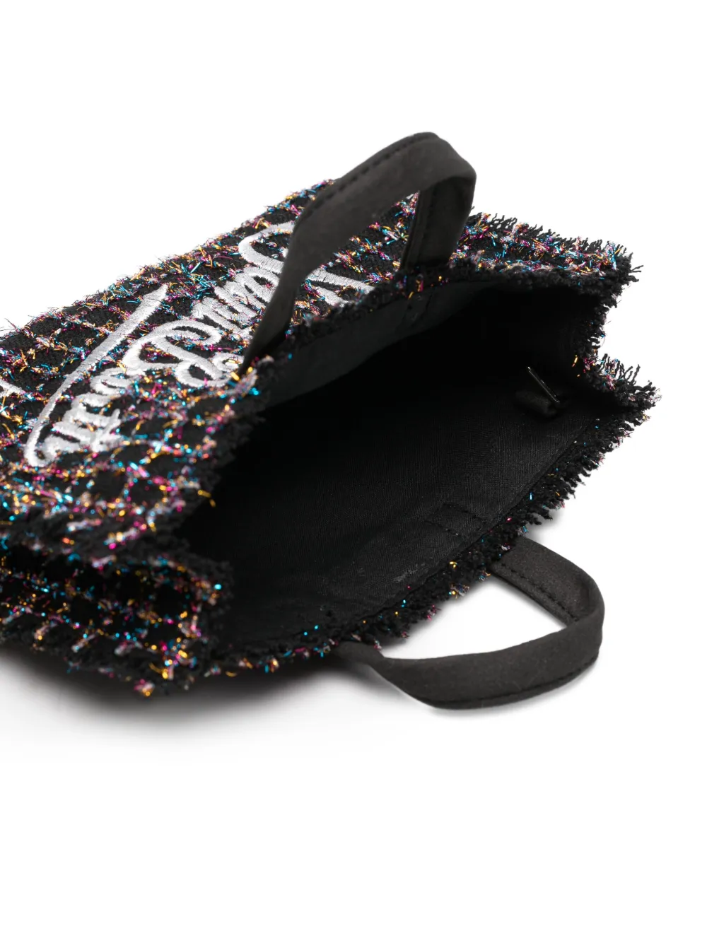 MC2 Saint Barth Kids Phone shopper Zwart