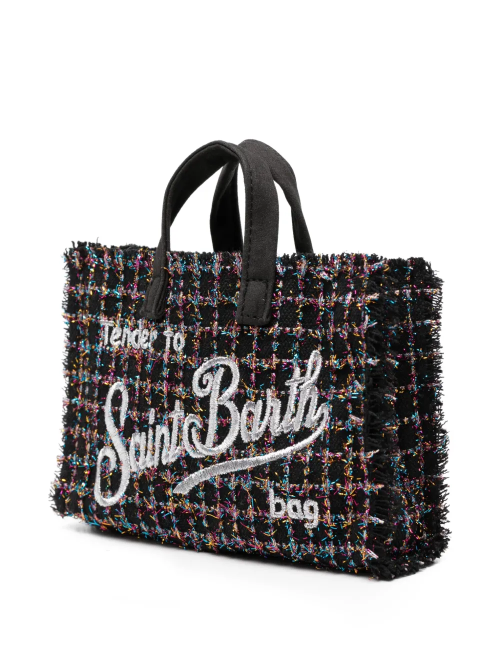 MC2 Saint Barth Kids Phone shopper Zwart