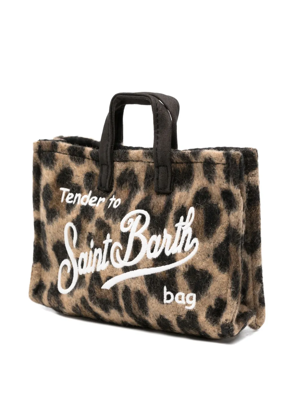 MC2 Saint Barth Kids Phone shopper met luipaardprint - Bruin