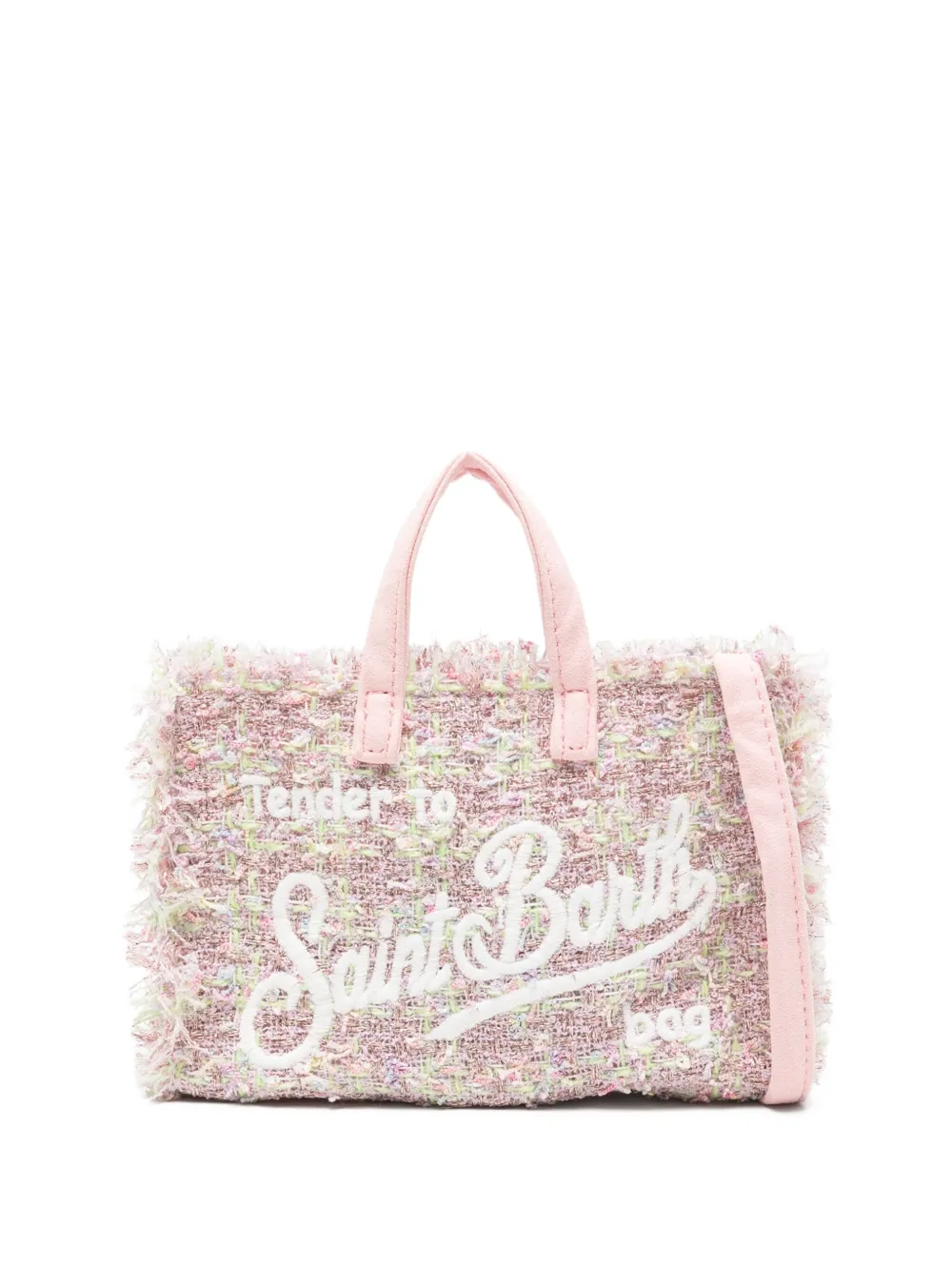 MC2 Saint Barth Kids sac cabas Phone en tweed | rose | Image 1