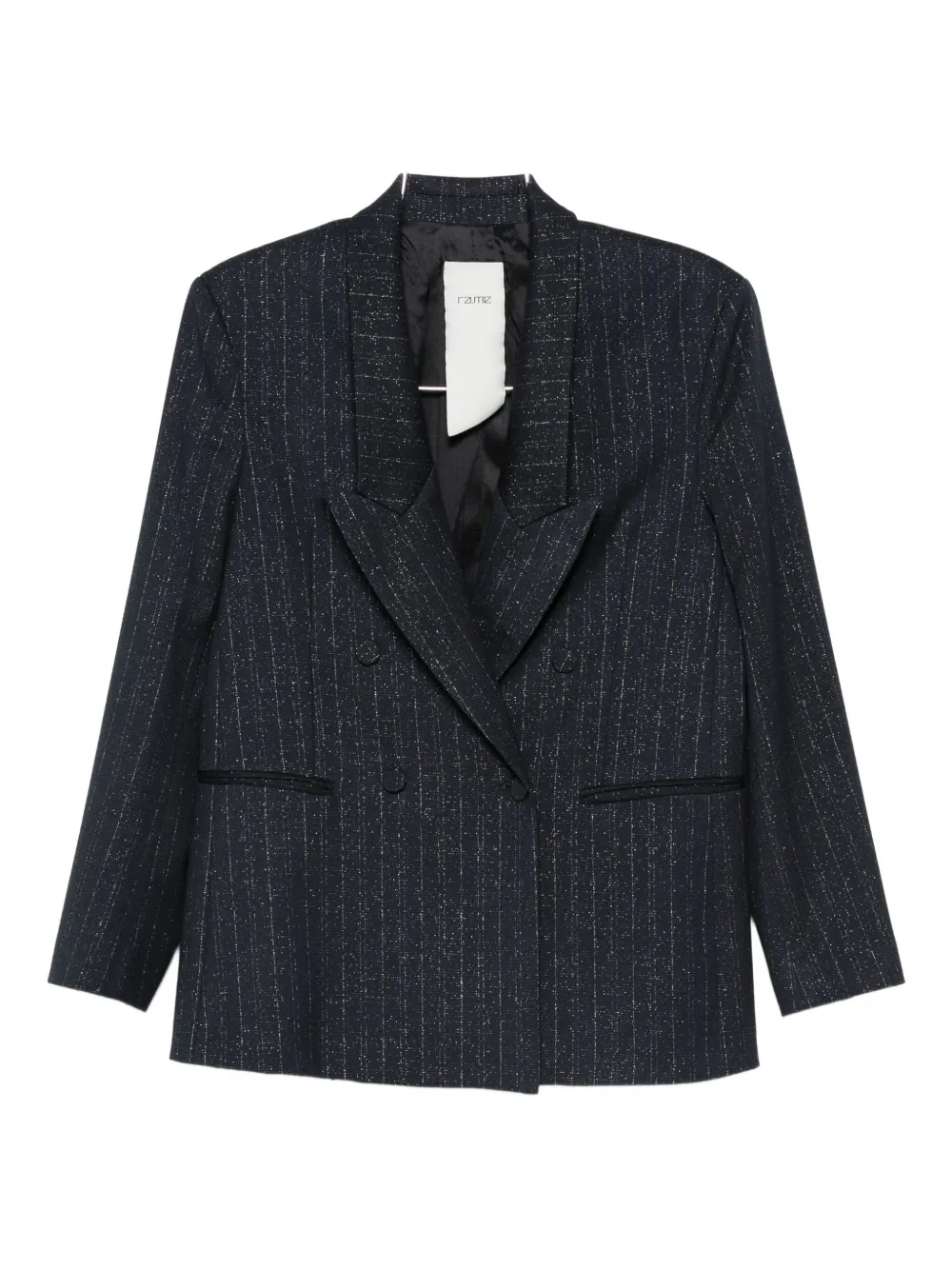 RAME striped double-breasted blazer | Blue | Image 1