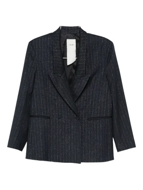 RAME striped double-breasted blazer