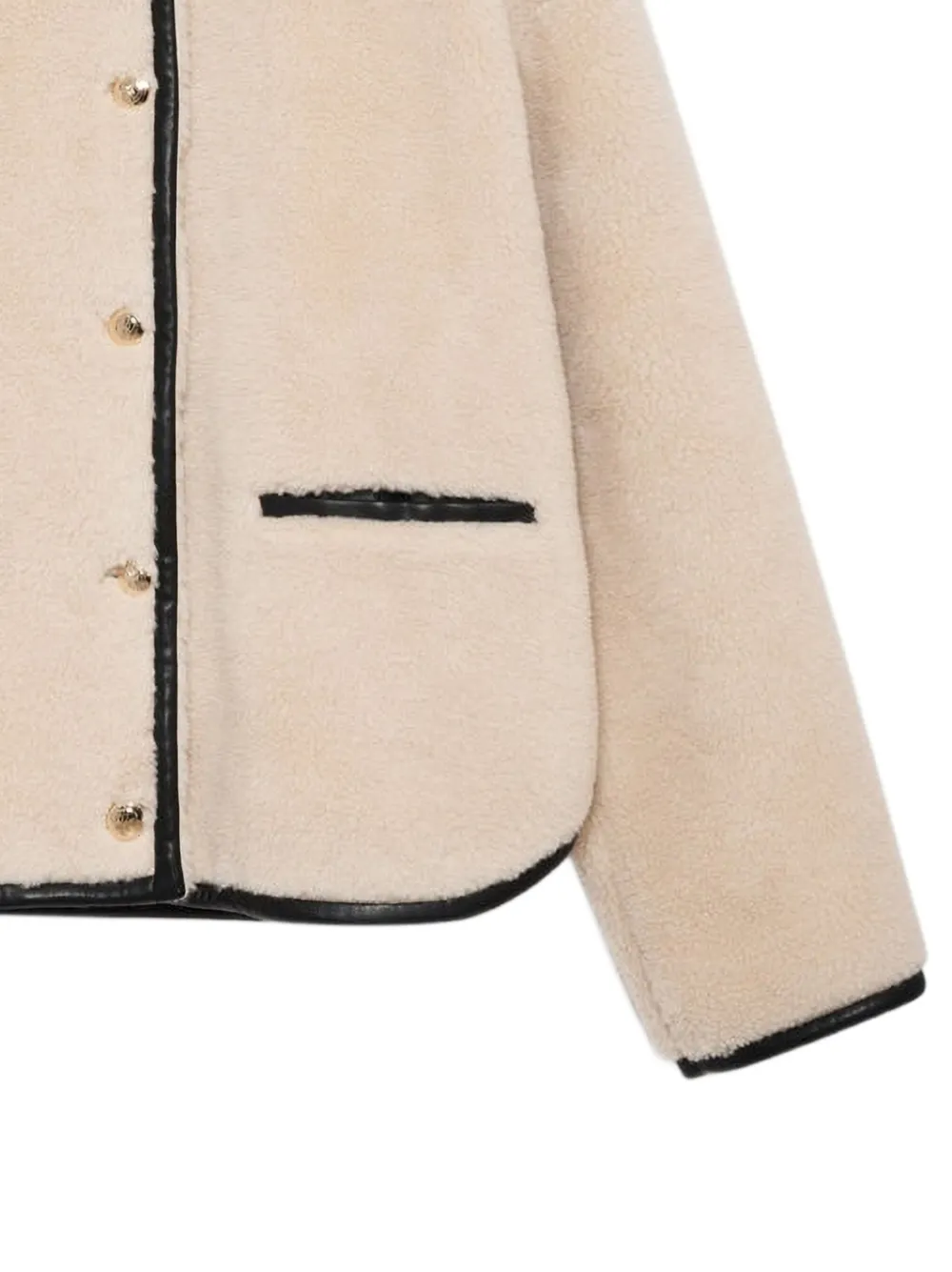 ANINE BING piped camden teddy jacket | Faux Fur & Shearling Coats | Image 2