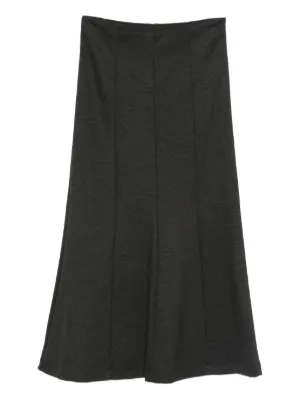 MM6 Maison Margiela プリーツ マキシスカート | ブラック | FARFETCH JP