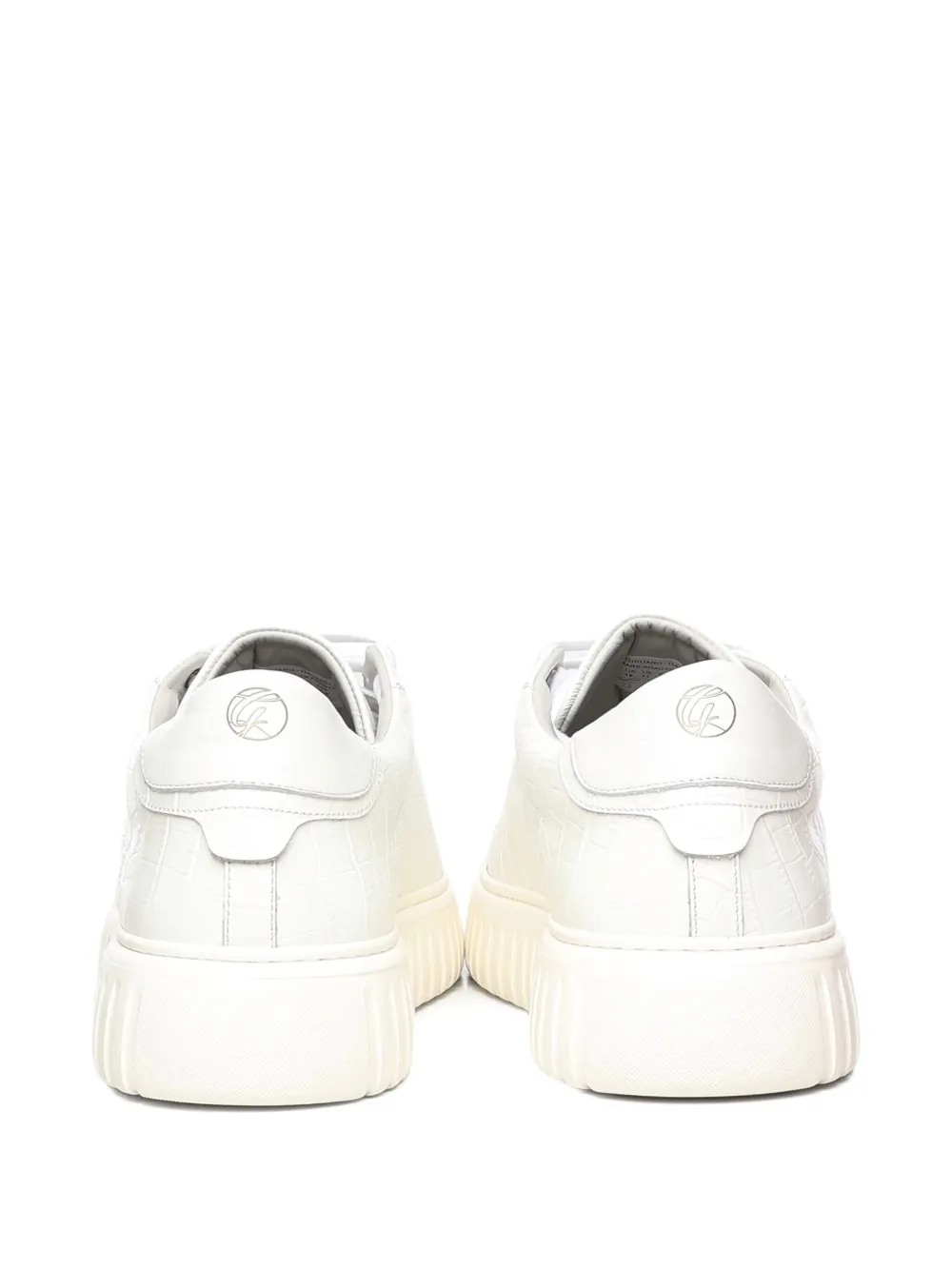 Giuliano Galiano Mars Crock leren sneakers Wit