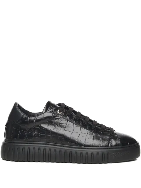 Giuliano Galiano crocodile-effect leather sneakers