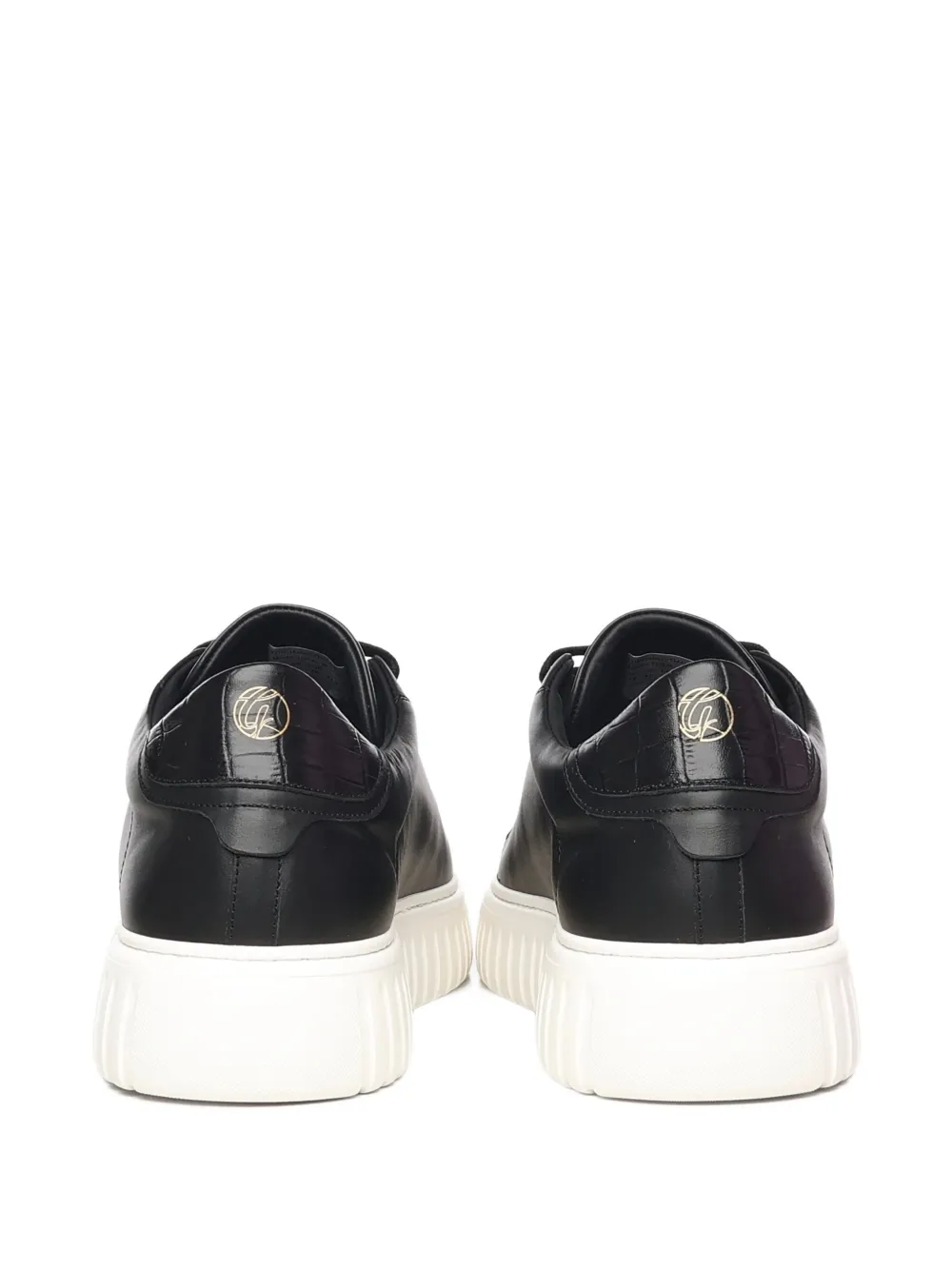 Giuliano Galiano Leren sneakers Zwart