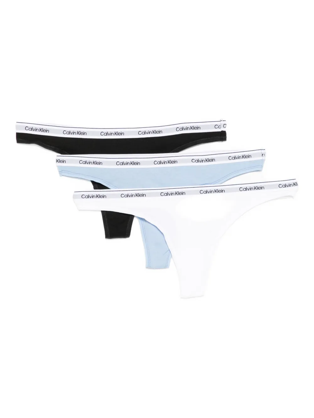 Calvin Klein logo thongs (set of three) | azul | Image 1